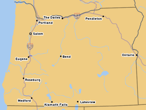 I-105's Routing from Eugene to Springfield