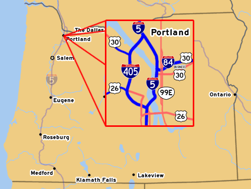 I-405's Routing in Portland