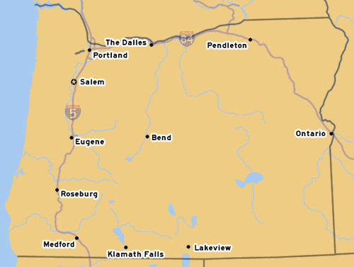 OR-208's Routing from near Farmington to Beaverton