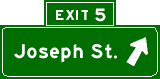 Exit 5: Joseph St.