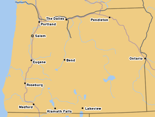 OR-23's Routing from Seufert to Shaniko Jct.