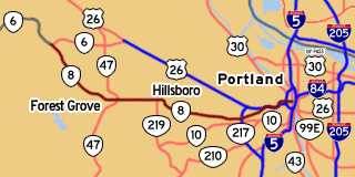 This map shows OR-6's previous alignment