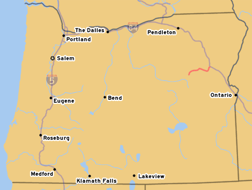 OR-7's Routing from Baker City to Austin Jct.