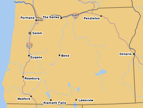 US-30 Alternate's location in Portland